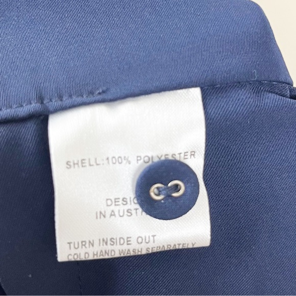 Shona Joy Core Knot Draped Dress in Navy Size 4 - Picture 8 of 8